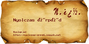 Nyolczas Árpád névjegykártya