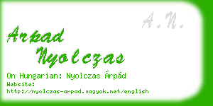 arpad nyolczas business card