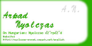 arpad nyolczas business card